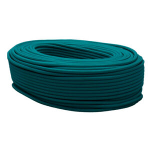 Cable textil trenzado aqua