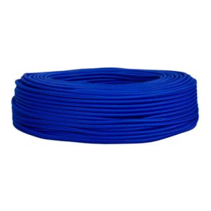 Cable textil azul eléctrico