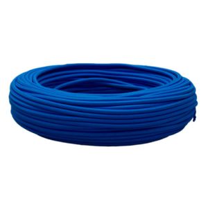 Cable textil azul