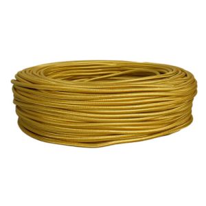 Cable textil dorado