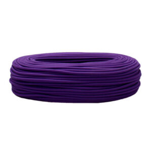 Cable textil morado