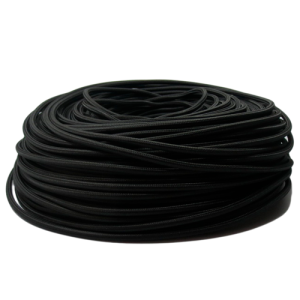 Cable textil negro 3 hilos