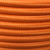 Cable textil anaranjado