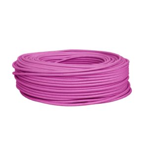 Cable textil rosa pastel