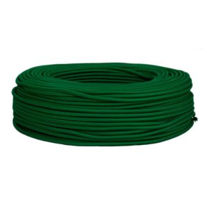 Cable textil verde esmeralda