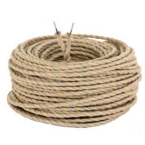 Cable textil tipo soga trenzado