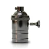 SOCKET VINTAGE NEGRO PERLADO CON APAGADOR - Imagen 2