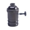 SOCKET VINTAGE NEGRO PERLADO CON APAGADOR - Imagen 4