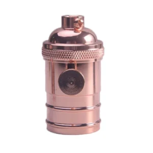 SOCKET VINTAGE ORO ROSA CON APAGADOR