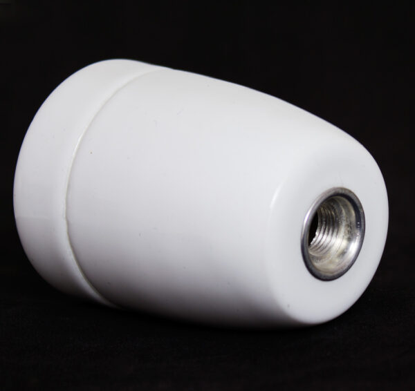 SOCKET PORCELANA BRILLANTE BLANCO - Imagen 2