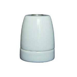 SOCKET PORCELANA BRILLANTE BLANCO