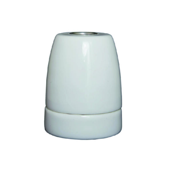 SOCKET PORCELANA BRILLANTE BLANCO