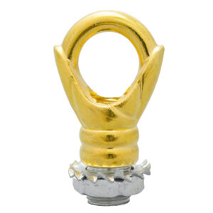 GANCHO METALICO CERRADO DORADO PARA CANOPE