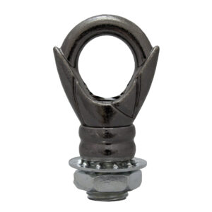 GANCHO METALICO CERRADO NEGRO PARA CANOPE