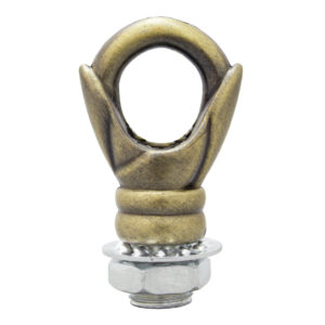 GANCHO METALICO CERRADO PATINA PARA CANOPE