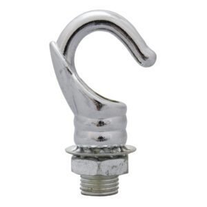 GANCHO METALICO ABIERTO CROMADO PARA CANOPE