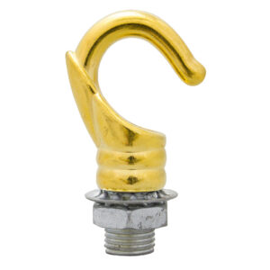 GANCHO METALICO ABIERTO DORADO PARA CANOPE