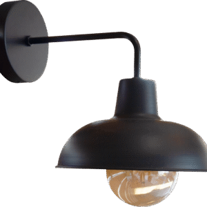 LAMPARA IZAMAL PARED NEGRO MATE