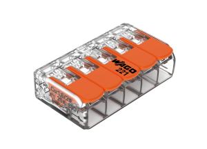 CONECTOR LINEAL DE EMPALME PARA 4MM2 5 PUNTOS