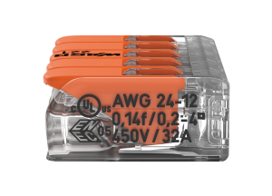 CONECTOR LINEAL DE EMPALME PARA 4MM2 5 PUNTOS