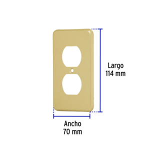 PLACA DUPLEX ALUMINIO DORADA PADO-S VOLTECH