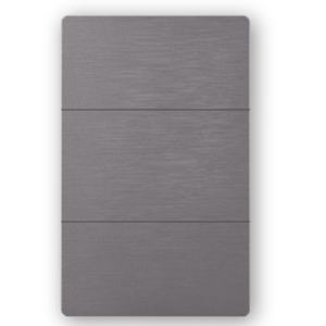 APAGADOR TRIPLE GRIS TEXTURIZADO