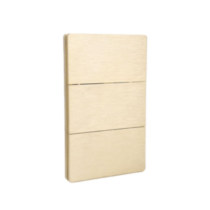APAGADOR TRIPLE ORO TEXTURIZADO MODELO